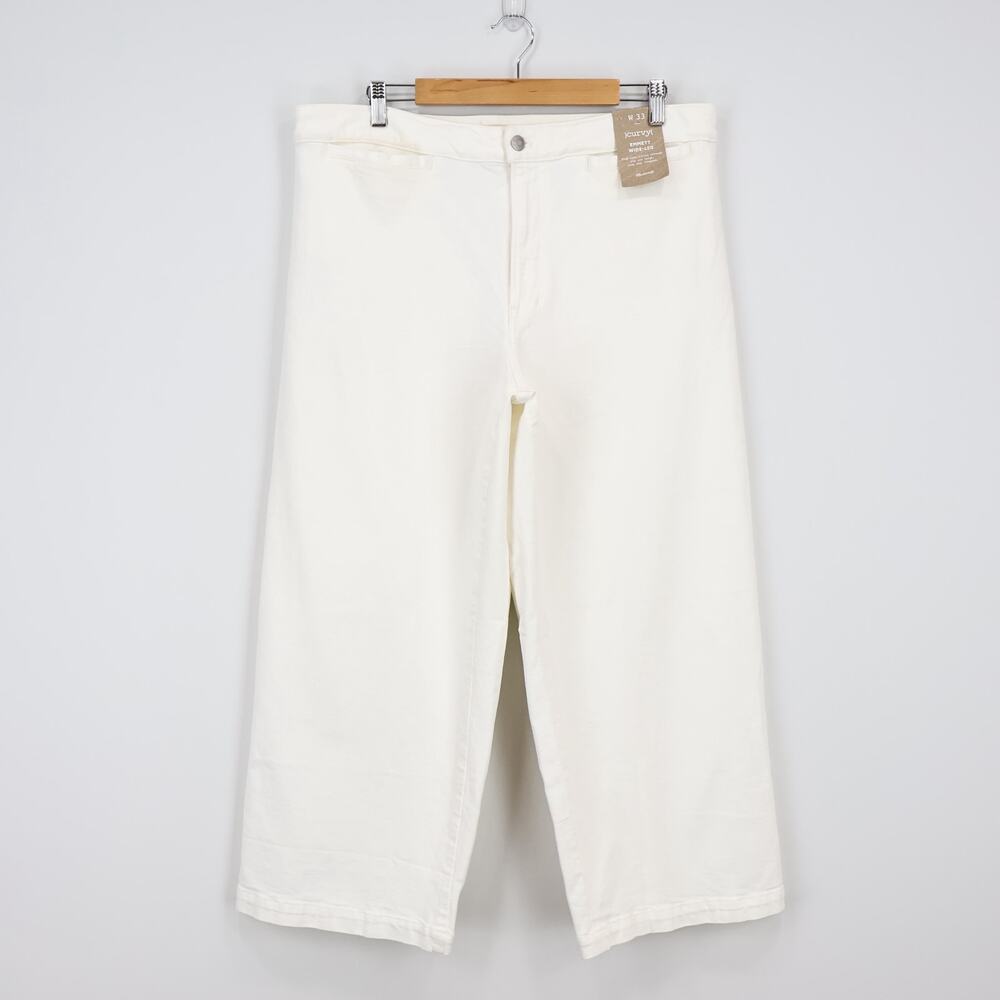 Madewell Curvy Emmett Wide Leg Crop Jeans